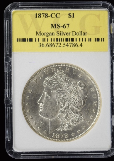 1878-CC Morgan Dollar WCG GEM BU