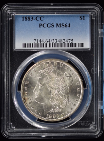 1883-CC Morgan Dollar PCGS MS-64