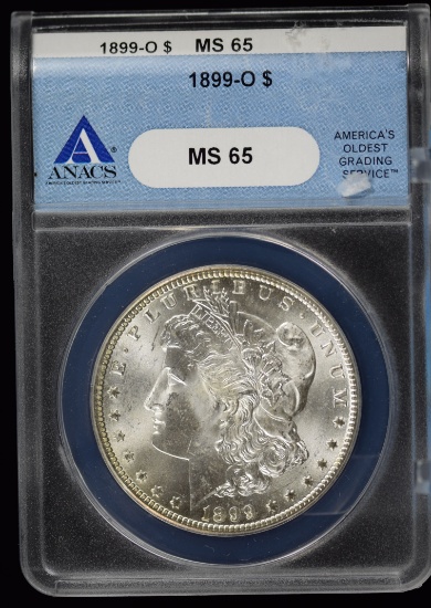 1899-O Morgan Dollar ANACS MS-65