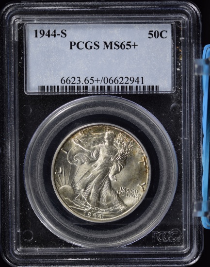 1944-S Walking Half Dollar PCGS MS-65 Plus