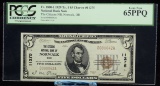 1929 Ty1 $5 NC Citizens NB of Norwalk CH11275 PCGS 65PPQ Low #D000042A