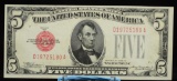 1928B $5 Legal Tender FR1527 D19725180A CH CU