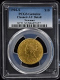 1902-S $10 Gold Liberty PCGS AU Details Eric Newman Collection