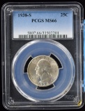 1938-S Washington Quarter PCGS MS-66