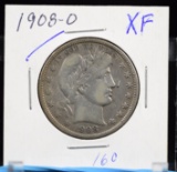 1908-O Barber Half Dollar XTRA Fine