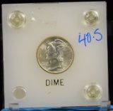 1940-S Mercury Dime UNC Capital Plastic Holder