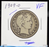 1909-O Barber Half Dollar Very Fine