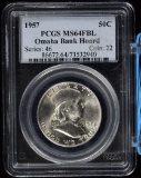 1957 Franklin Half Dollar PCGS MS-65 FBL