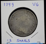 1799 Fifteen Stars Bust Dollar Very Good