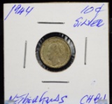 1944 Silver 10 Cent Netherlands WWII Issue CH BU