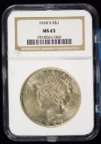 1928-S Peace Dollar NGC MS-63