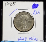 1925 Standing Liberty Quarter AU Lot of Luster