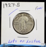 1927-S Standing Liberty Quarter Fine