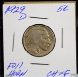 1929-D Buffalo Nickel CH XF Full Horn Better Date