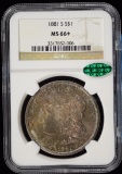 1881-S Morgan Dollar NGC MS-66 Plus CAC OBV Tone