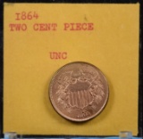 1864 Two Cent Piece Very Choice Uncirculated