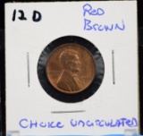 1912-D Lincoln Cent Choice Red Brown BU