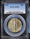 1947 Walking Half Dollar PCGS MS-65