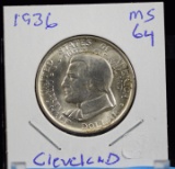 1936 Cleveland Commen Half Dollar GEM BU