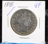 1898 Barber Half Dollar VF