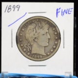 1899 Barber Half Dollar Fine
