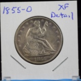1855-O Seated Half Dollar Extremely Fine Detail