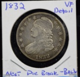 1832 Capped Bust Half Dollar Very Fine Detail