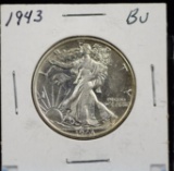 1943 Walking Half Dollar Brilliant UNC