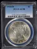 1934-D Peace Dollar PCGS AU-58