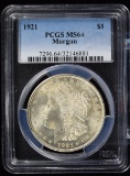 1921 Morgan Dollar PCGS MS-64