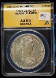 1821 Z RG 8 Reales ANACS AU-55 Super Quality Coin & Rare Grade