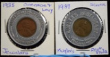 1935 & 1937 Lincoln Cents Scarce Jewelers/Kuglers