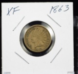 1863 Indian Head Cent XF PLUS