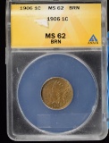 1906 Indian Head Cent  ANACS MS-62