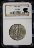 1946 Walking Half Dollar NGC MS-64