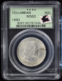 1893 Columbian Commen Half Dollar PCGS MS-62