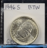 1946-S Booker Washington Commen Half Dollar GEM BU