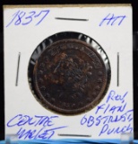 1837 HTT Centre Market AU w/small REV Flan Obstruction Punch