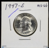 1947-S Washington Quarter GEM BU