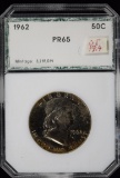 1962 Proof Franklin Half Dollar PCI PR