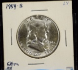 1954-S Franklin Half Dollar BU