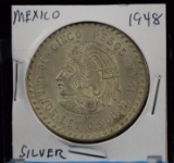 1948 Mexico Chief Cuantemoc Silver Crown