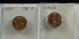 1930-S & 1930 Lincoln Cents Red BU 2 coins
