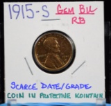 1915-S Lincoln Cent GEM BU RB