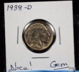 1938-D Buffalo Nickel GEM BU Fully Struck