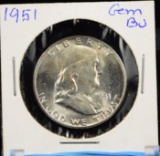1951 Franklin Half Dollar GEM BU