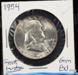 1954 Franklin Half Dollar GEM BU Great Luster