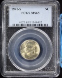 1945-S Jefferson Nickel PCGS MS-65