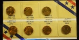 1982 7-Coin Lincoln Set Type Set
