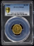 1904 $2.5 Gold Liberty PCGS MS-65 Secure GEM